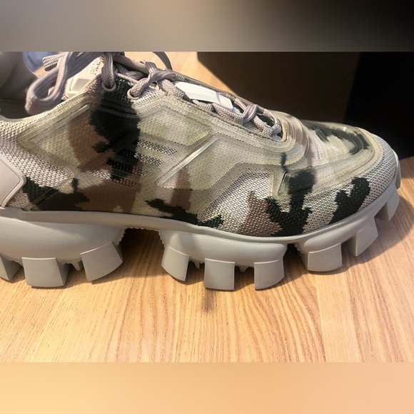 Men’s Prada Rubber Knit Camo sneaker in size UK 7 US 8 New in Box - Picture 9 of 16
